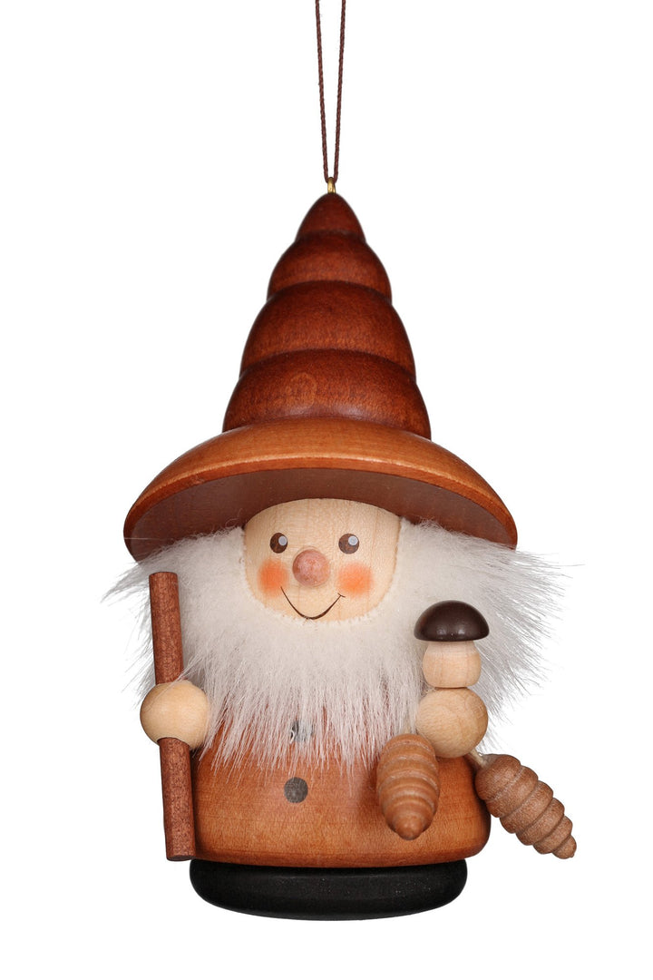 Little gnome Christmas tree decoration - Natural forest gnome