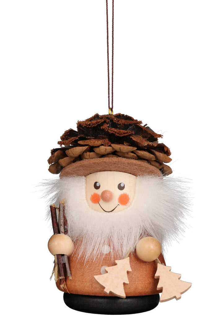 Little gnome Christmas tree decoration - Fir-cone man