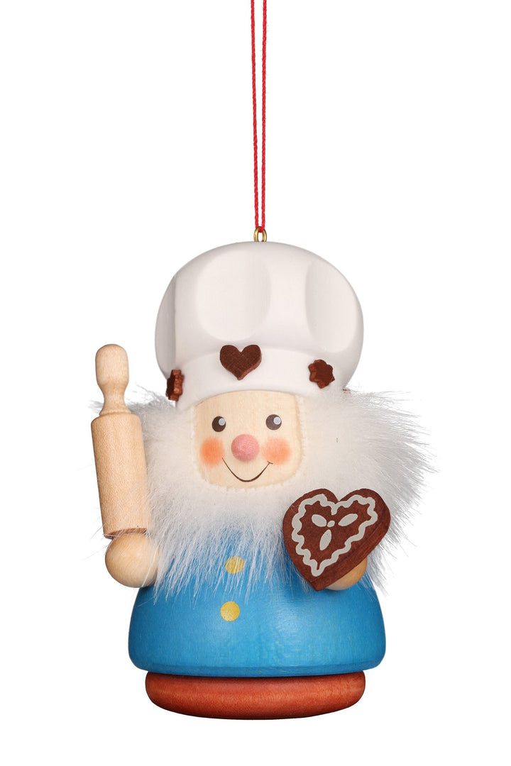 Little gnome Christmas tree decoration - Colourful gingerbread baker