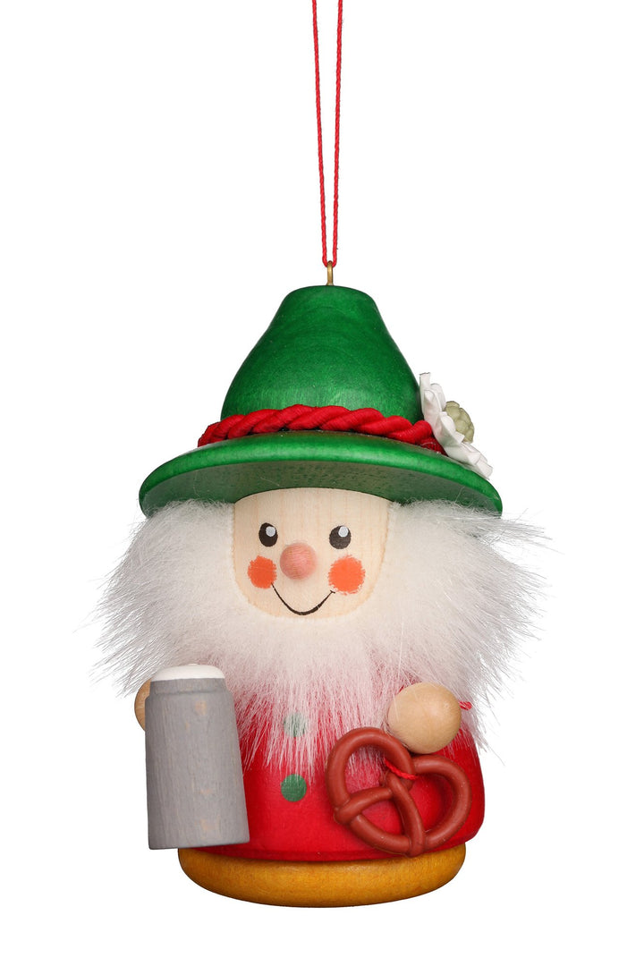 Little Gnome Christmas tree decoration - Bavarian (Colourful)