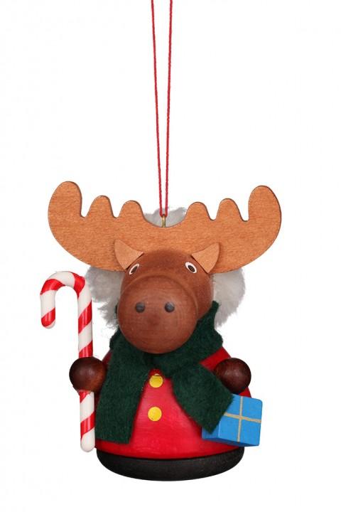Little Gnome Christmas Tree Decoration - Colourful moose