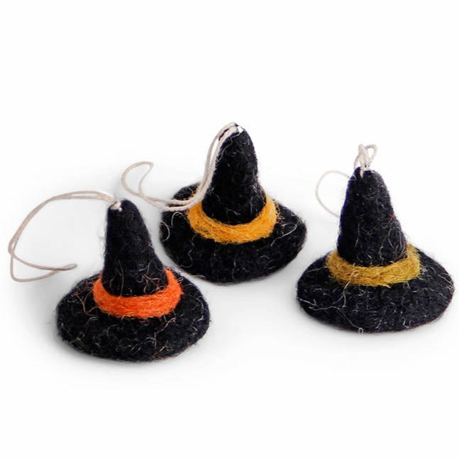 Halloween Hanging Decoration - Witch Hats (Set of 3)