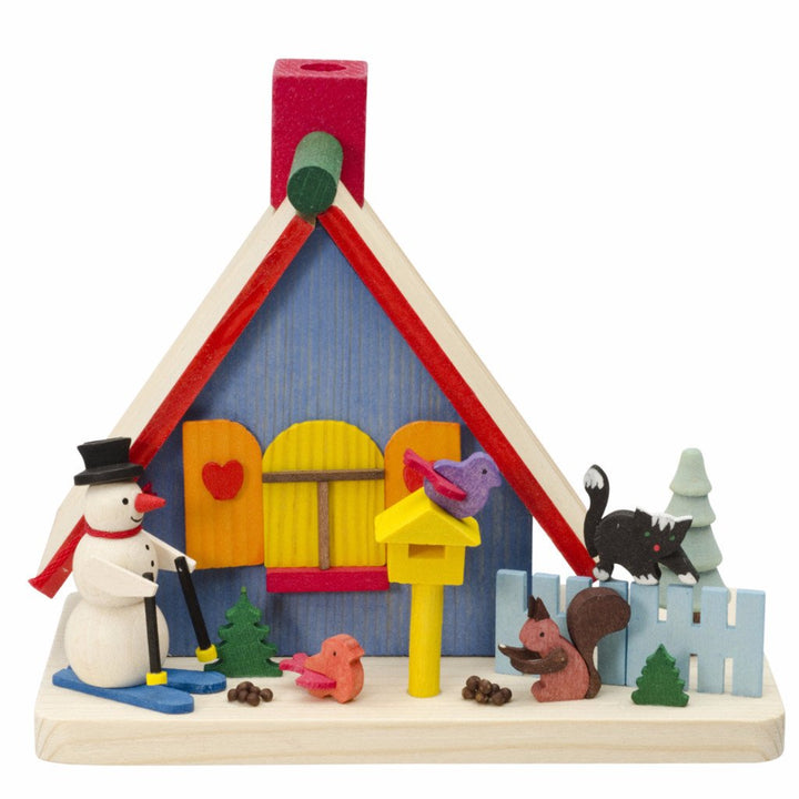 Incense Burner (House) - Snowman and Christmas Forest Friends