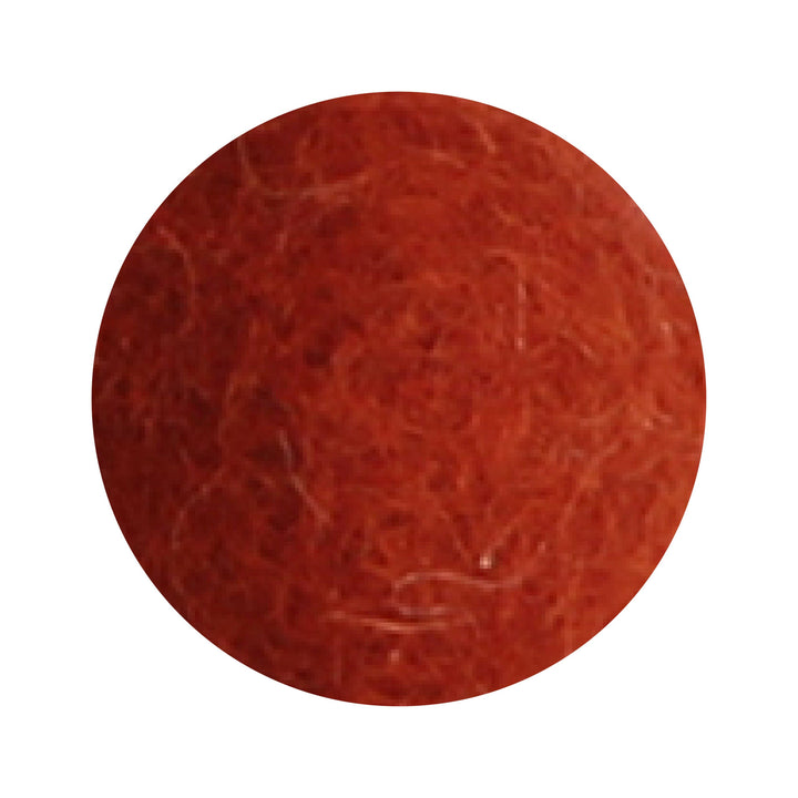 Felt Flowers - Blossom Medium (3.5cm) - Orange (Rust)