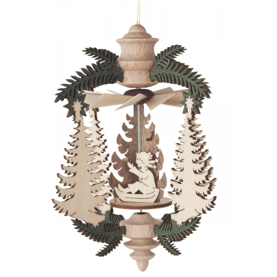 Spinning Pyramid Tree Decoration - Winter Children