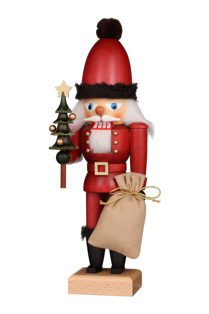Nutcracker (Small) - Santa with Colourful Christmas Tree