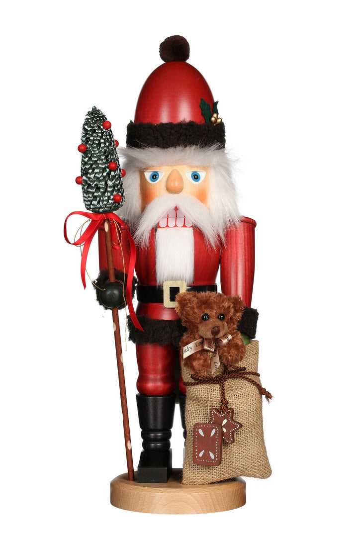 Nutcracker (Classic) - Santa Dressed in Red with Teddy