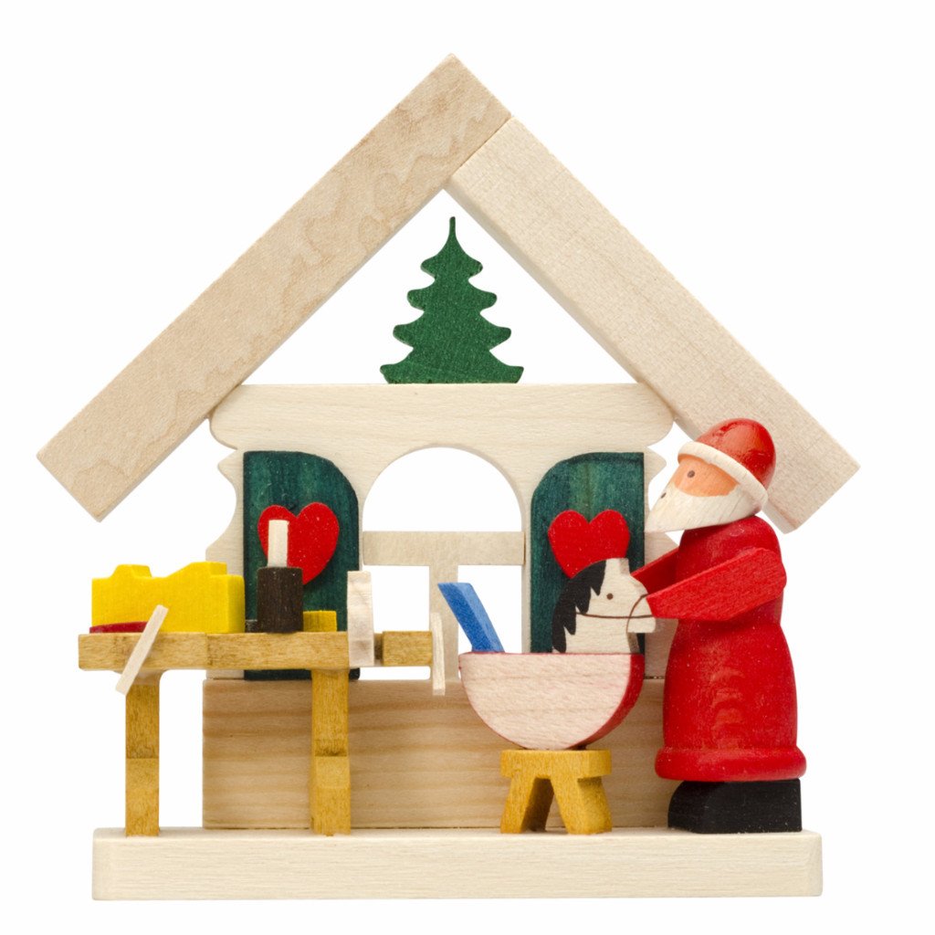 At Home with Santa in his Workshop - Christmas tree decoration