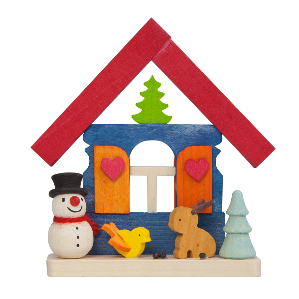 Christmas Village with Snowman - Christmas tree decoration