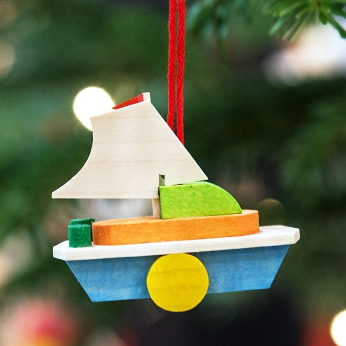 Mini Yacht -  Christmas tree decoration