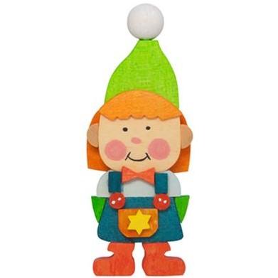 Gnome Children (Girl in Green) - Christmas Tree Decoration