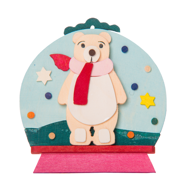 Snow Globe - Patti Polar Bear - Christmas tree decoration