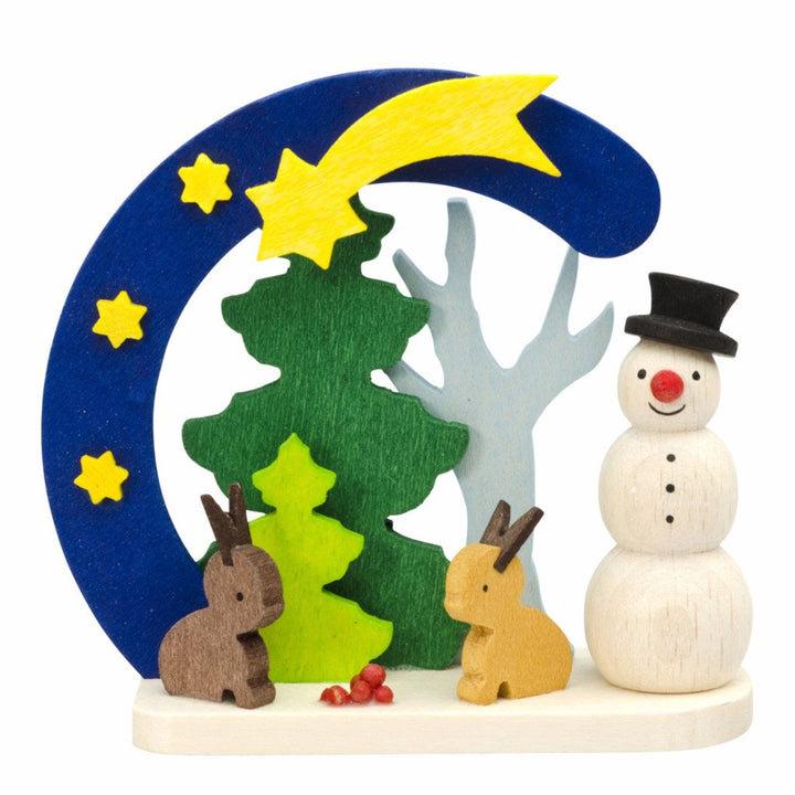 Snowman Arch - Forest bunnies - Christmas tree decoration