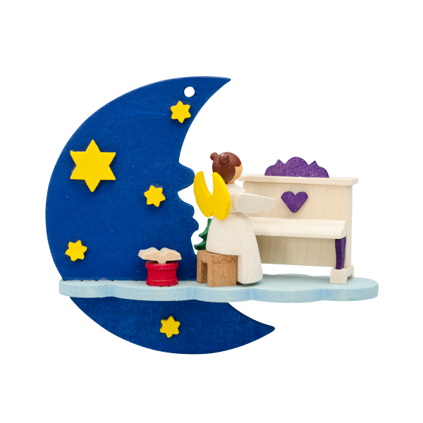 Angels by Moonlight - Piano and Carols - Christmas tree decoration