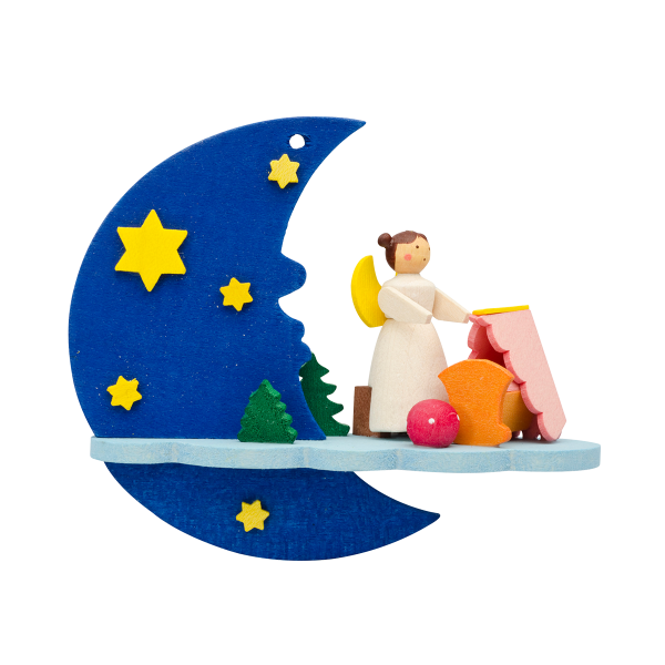 Angels by Moonlight - Baby Lullaby - Christmas tree decoration