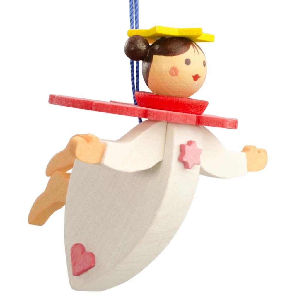 Floating Angel - Rose - Christmas tree decoration