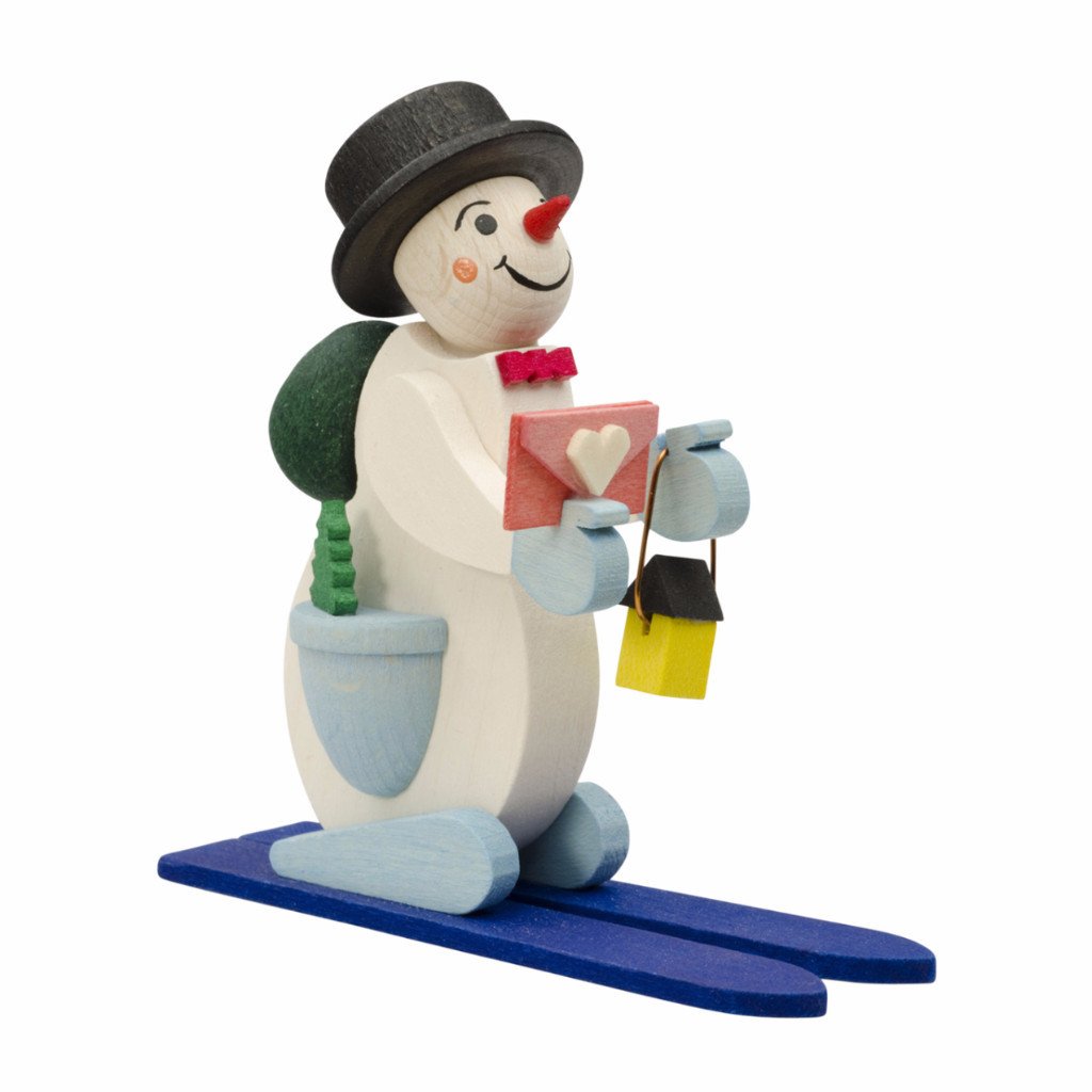 Skiing Snowmen Pair - Christmas tree decorations