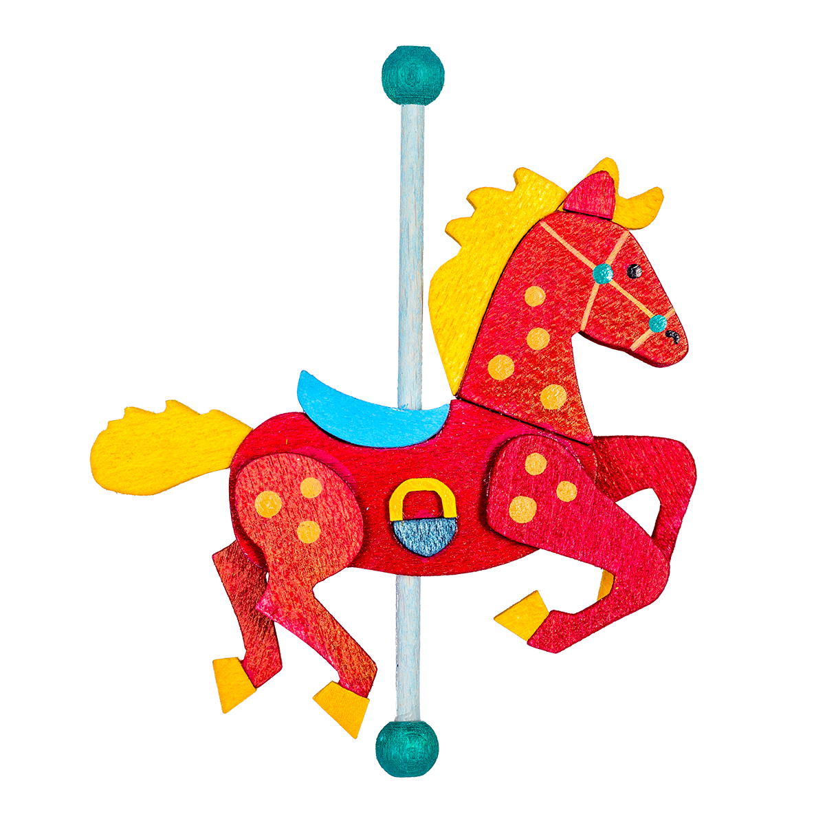 Carousel Pony (Strawberry) - Christmas Tree Decoration