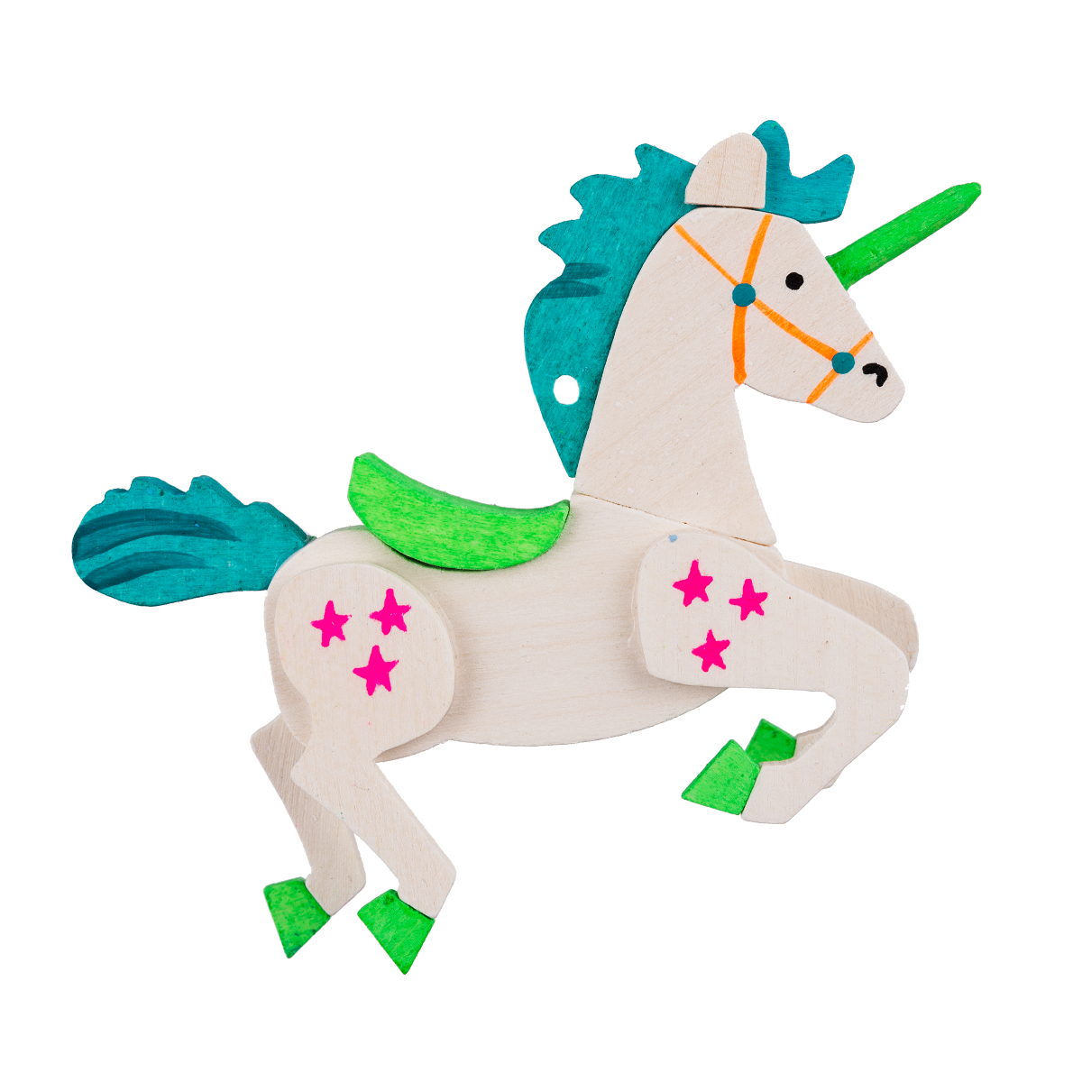 Unicorn (Aquamarine Gem) - Christmas Tree Decoration