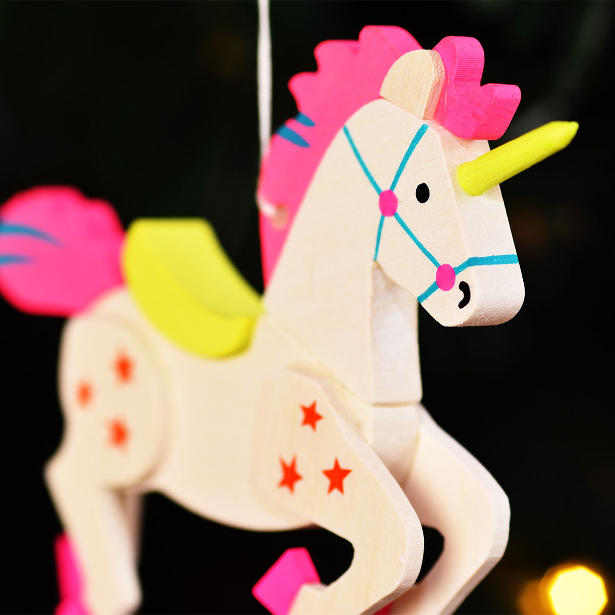 Unicorn (Hot Pink) - Christmas Tree Decoration