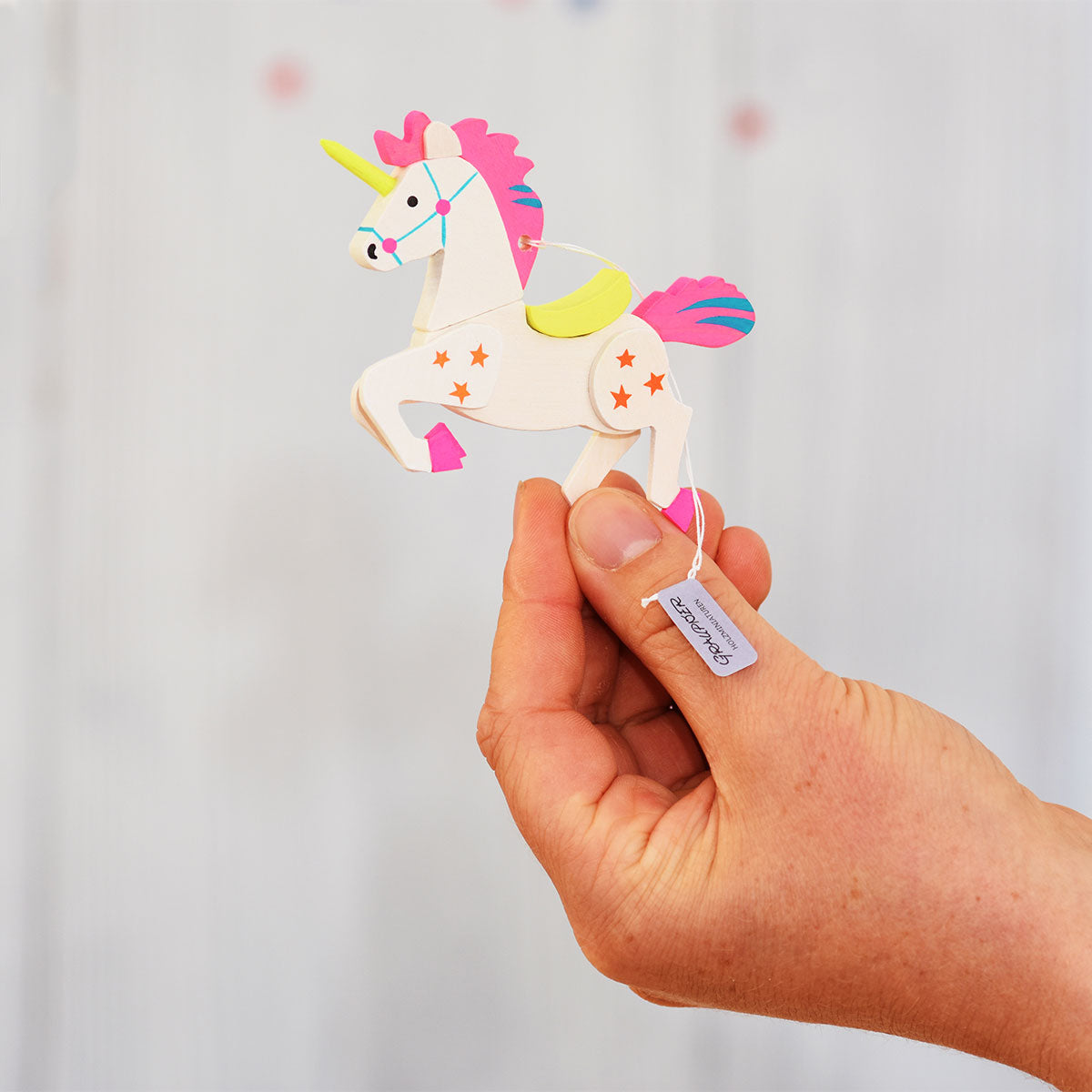 Unicorn (Orange Flamer) - Christmas Tree Decoration