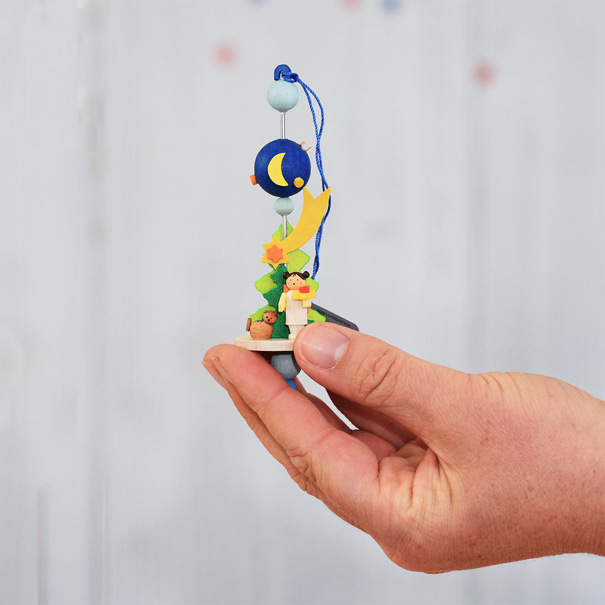 Starry Spindle (Little Angel & Kitten) - Christmas Tree Decoration