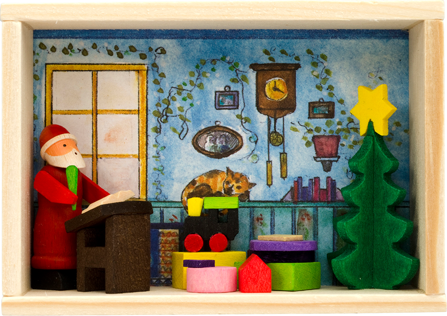 Congratulations box - Santa checking his list