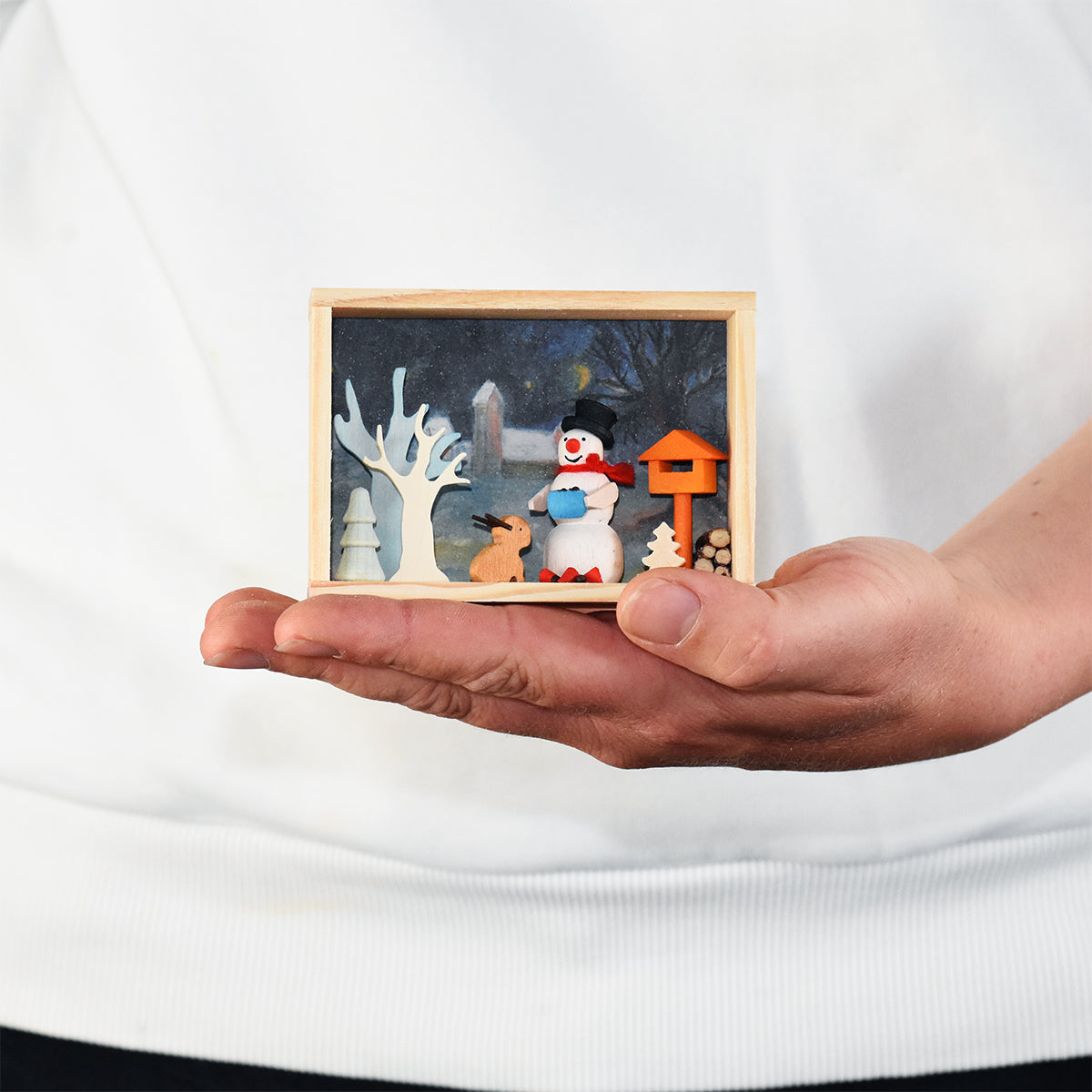 Congratulations box - Snowman Forest