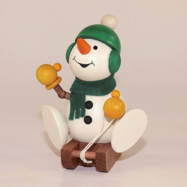 Weihnachtsmann Collectibles - Large Snowman with Sled