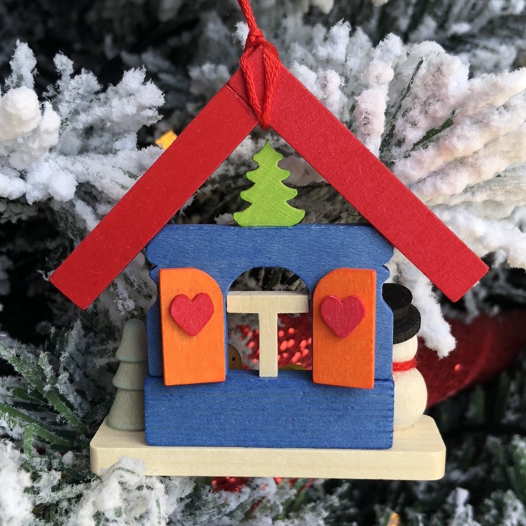Christmas Village with Snowman - Christmas tree decoration