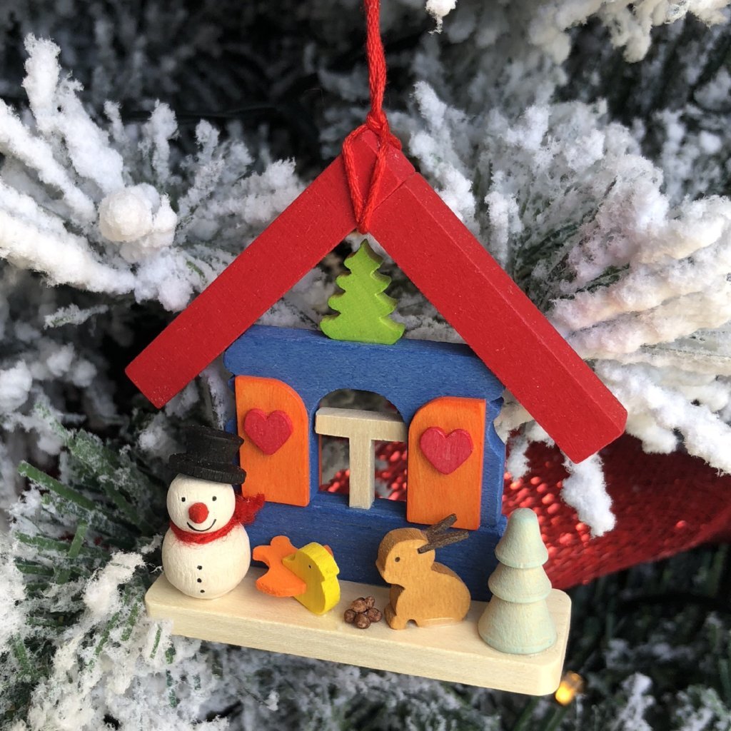 Christmas Village with Snowman - Christmas tree decoration