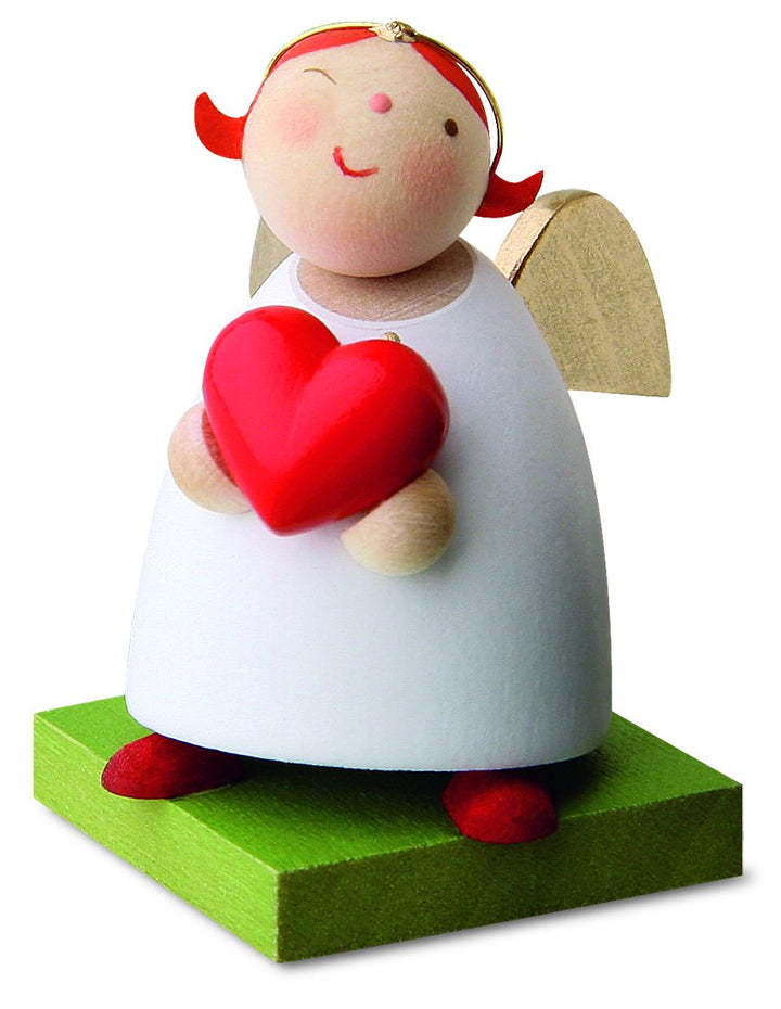 Little Angel Figurine - Guardian Angel with Love Heart