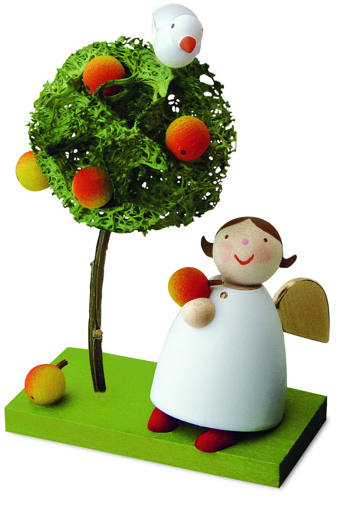 Little Angel Figurine - Guardian Angel with Apple Tree