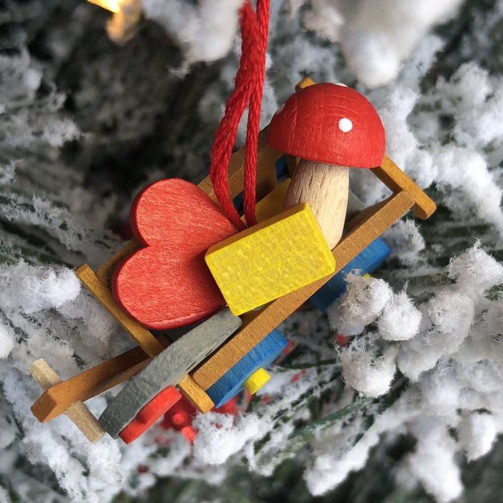 Mini Good Luck Wagon  - Christmas tree decoration