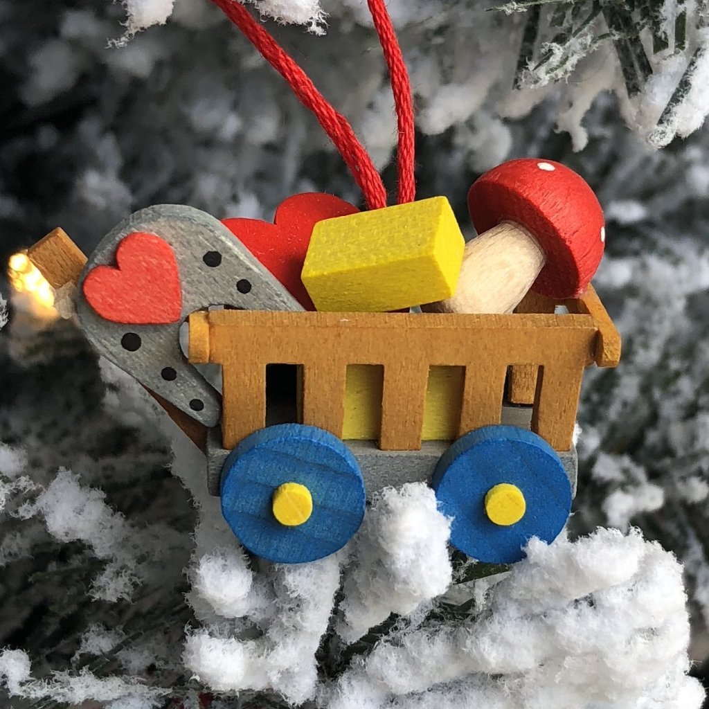 Mini Good Luck Wagon  - Christmas tree decoration