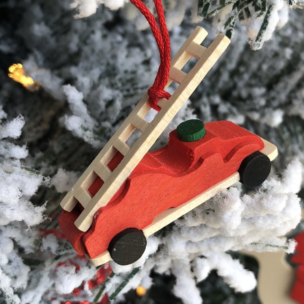 Mini Fire Engine - Christmas tree decoration