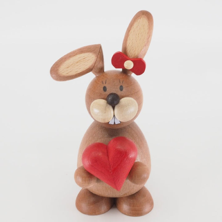 Osterhase Collectible - Bunny Girl with Love Heart