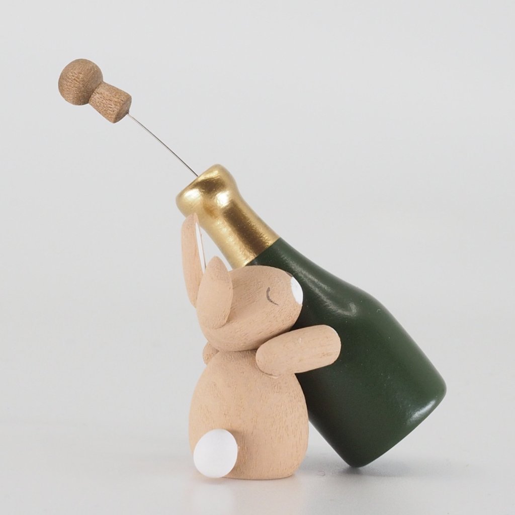 Premium Easter Bunny - Easter Bunny with champagne bottle