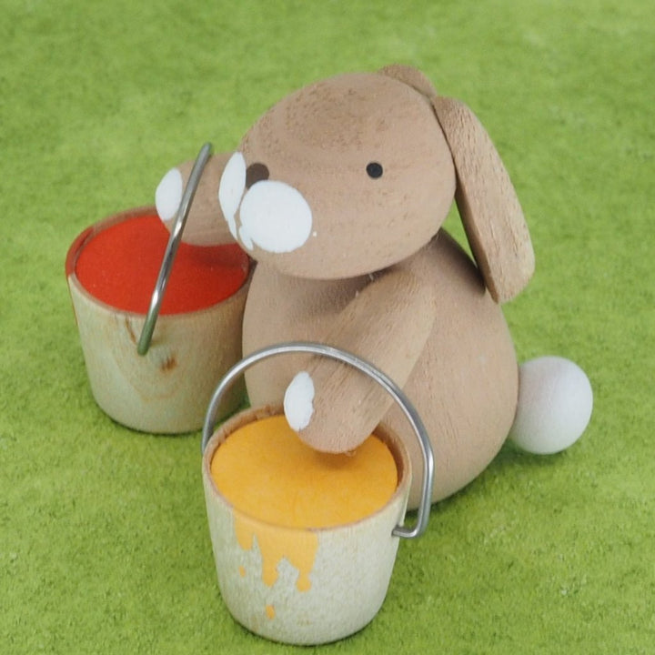 Premium Easter Bunny - Easter Bunny with egg paint buckets