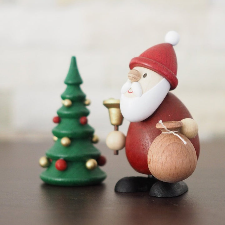 German Santa Weihnachtsmann Collectibles - Santa and Bell with Tree – The German ...