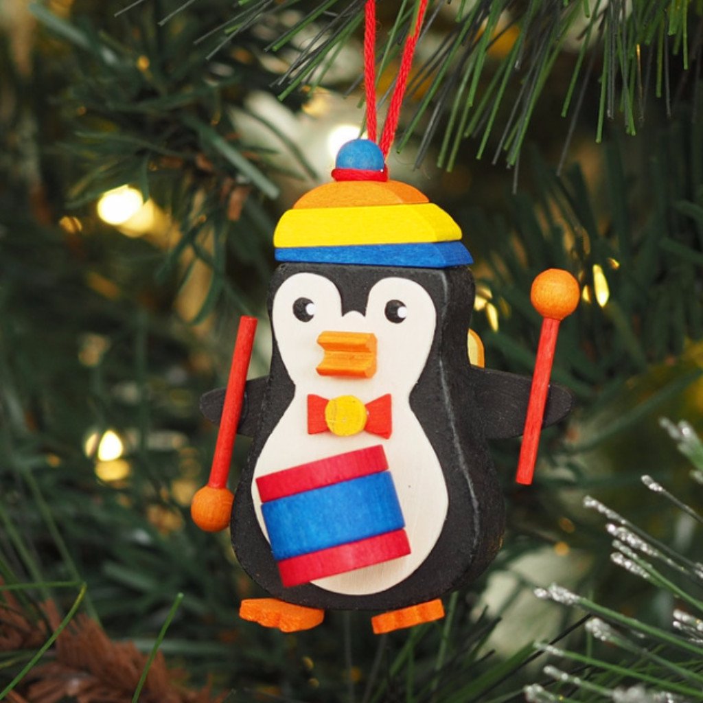 Penguin drummer - Christmas tree decoration