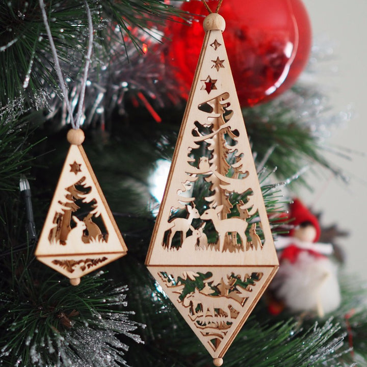 Alpine diamond pair - Christmas tree decoration