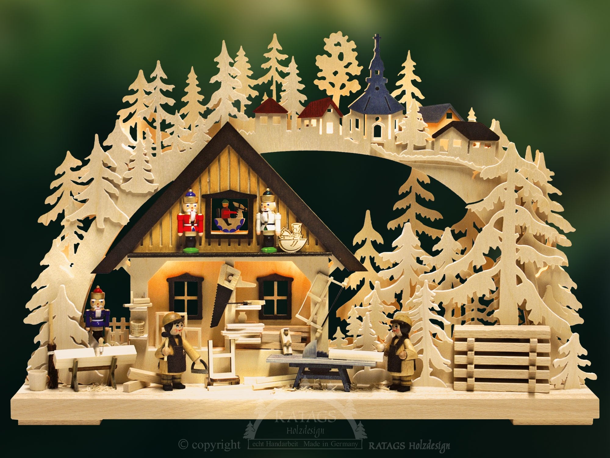 Lighted Arch (Schwibbogen) - Premium - Nutcracker Workshop