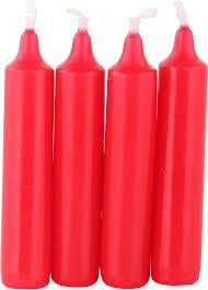 Pyramid Candle (14mm) - Red Box of 24