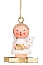 Mini angel - Floating on a star - Christmas tree decoration
