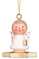 Mini angel - Floating on a star - Christmas tree decoration