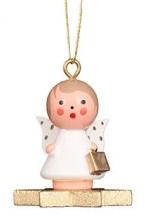 Mini angel - Floating on a star - Christmas tree decoration
