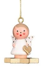 Mini angel - Floating on a star - Christmas tree decoration