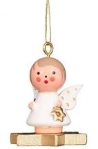 Mini angel - Floating on a star - Christmas tree decoration