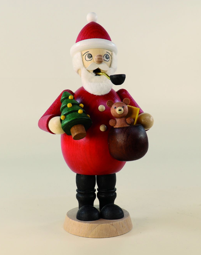 Incense Burner - Santa with Teddy and Tree